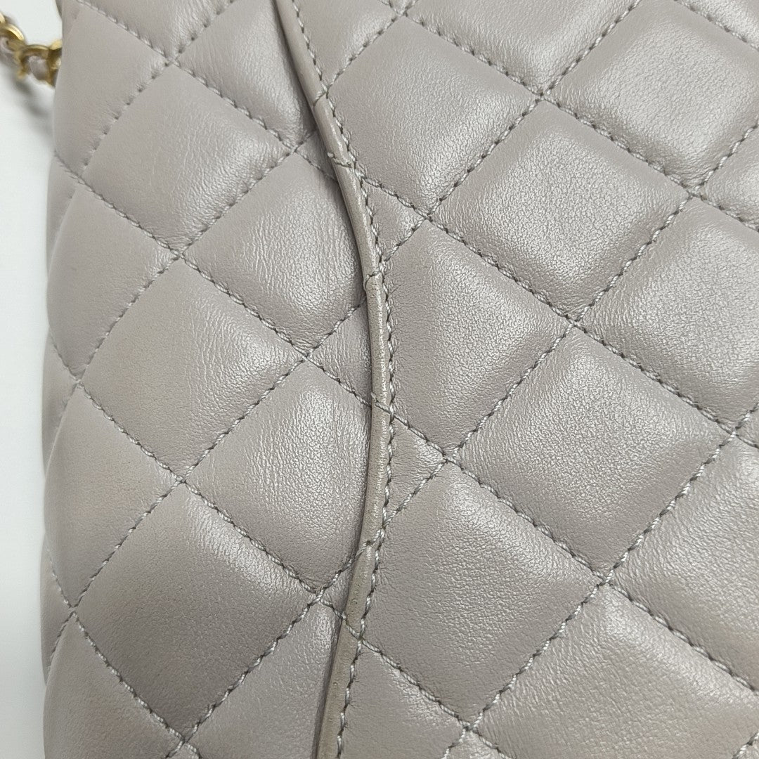 CLASSIC FLAP Mini Quilted Lambskin Purple