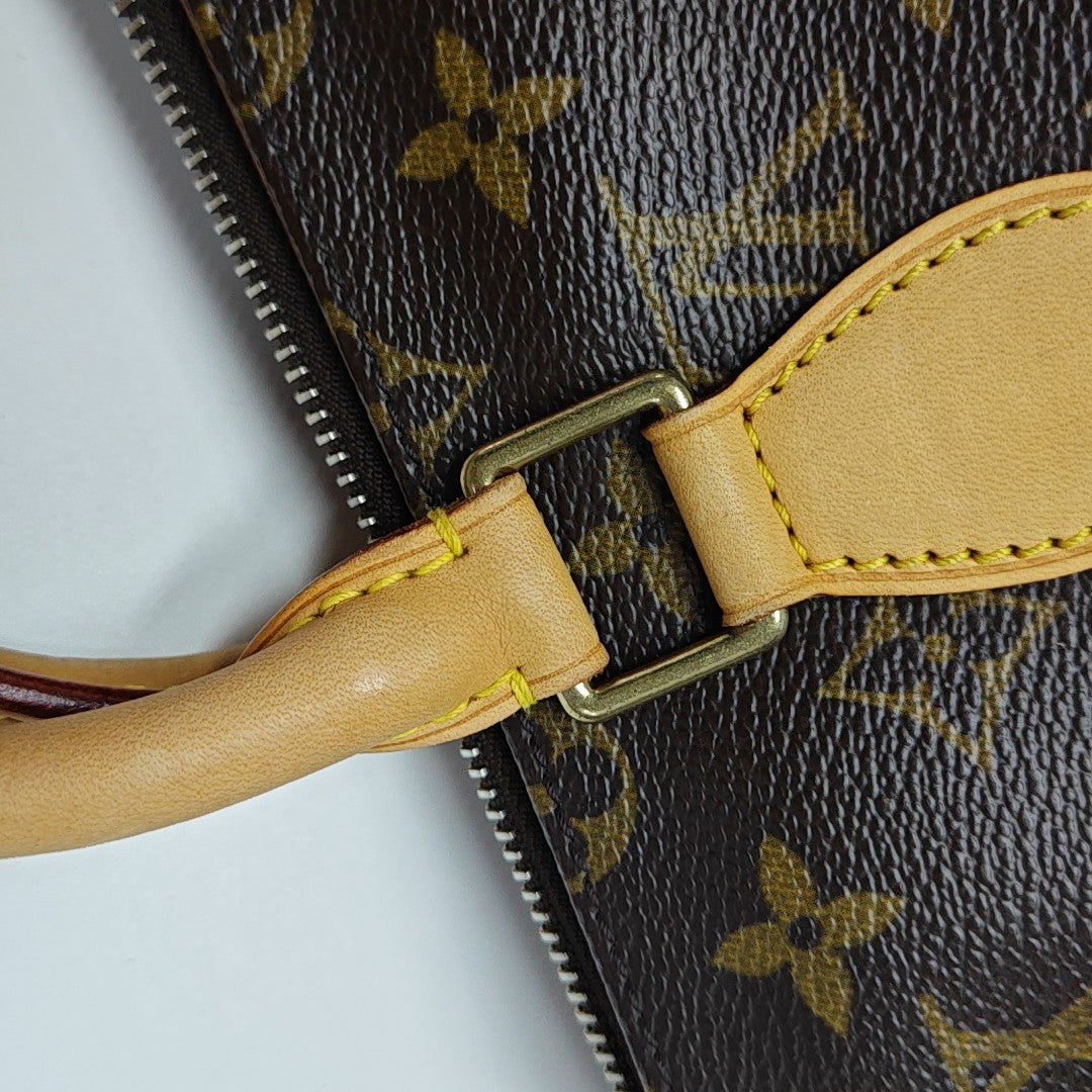 POPINCOURT Monogram Coated Canvas Brown