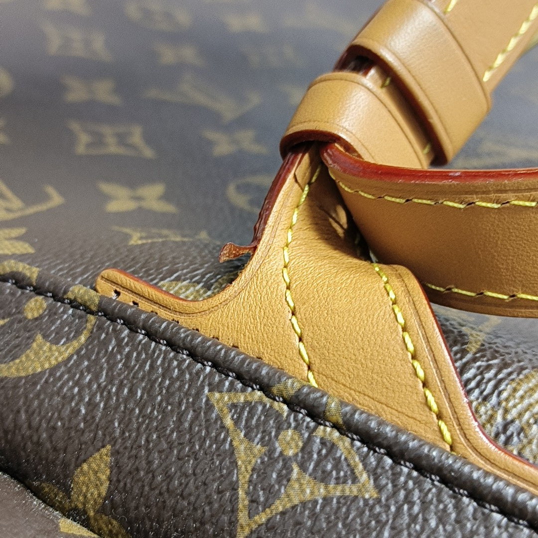 TRIO Monogram Coated Canvas Brown