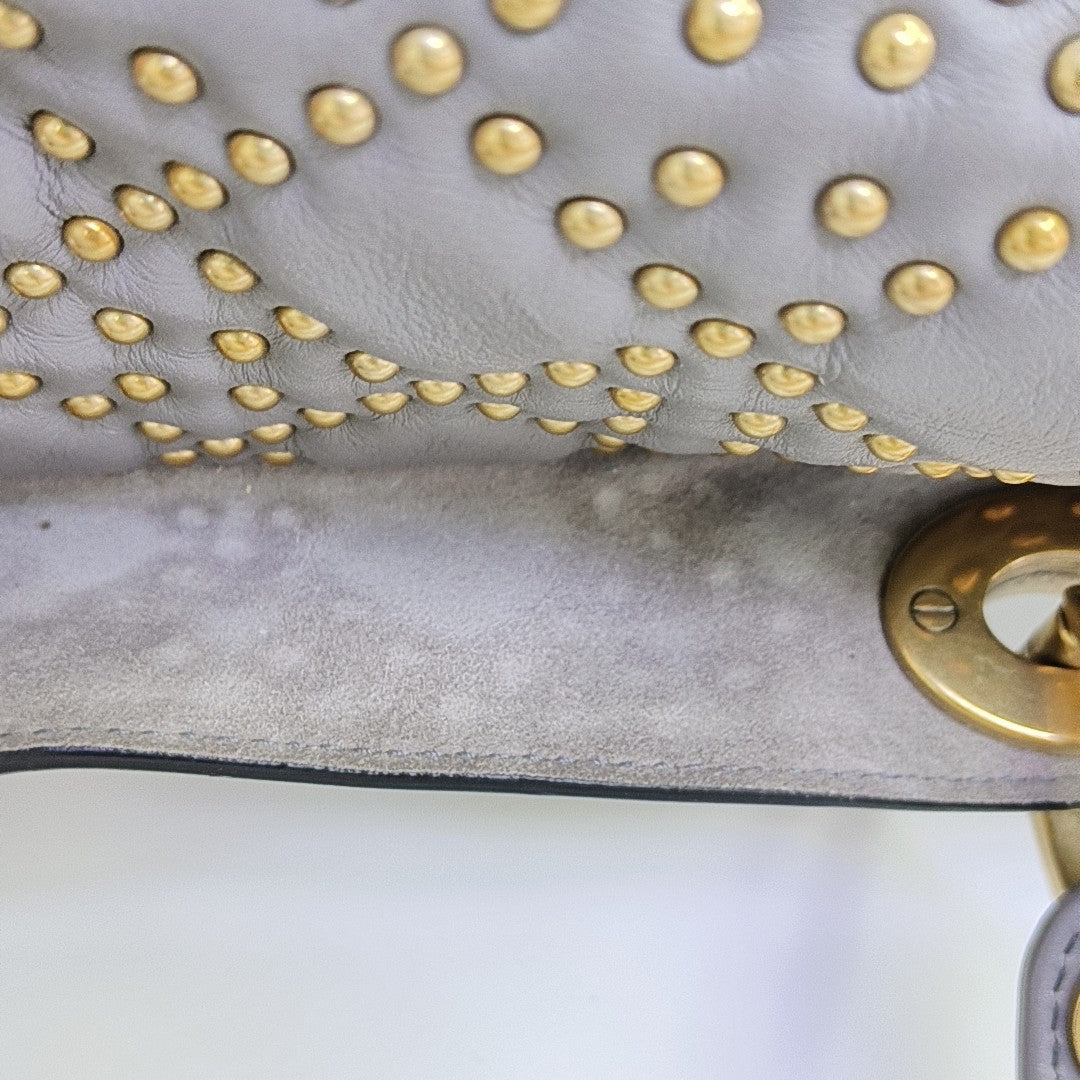 Lady Dior Medium Cannage Lambskin Gray