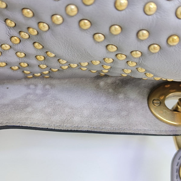 Lady Dior Medium Cannage Lambskin Gray