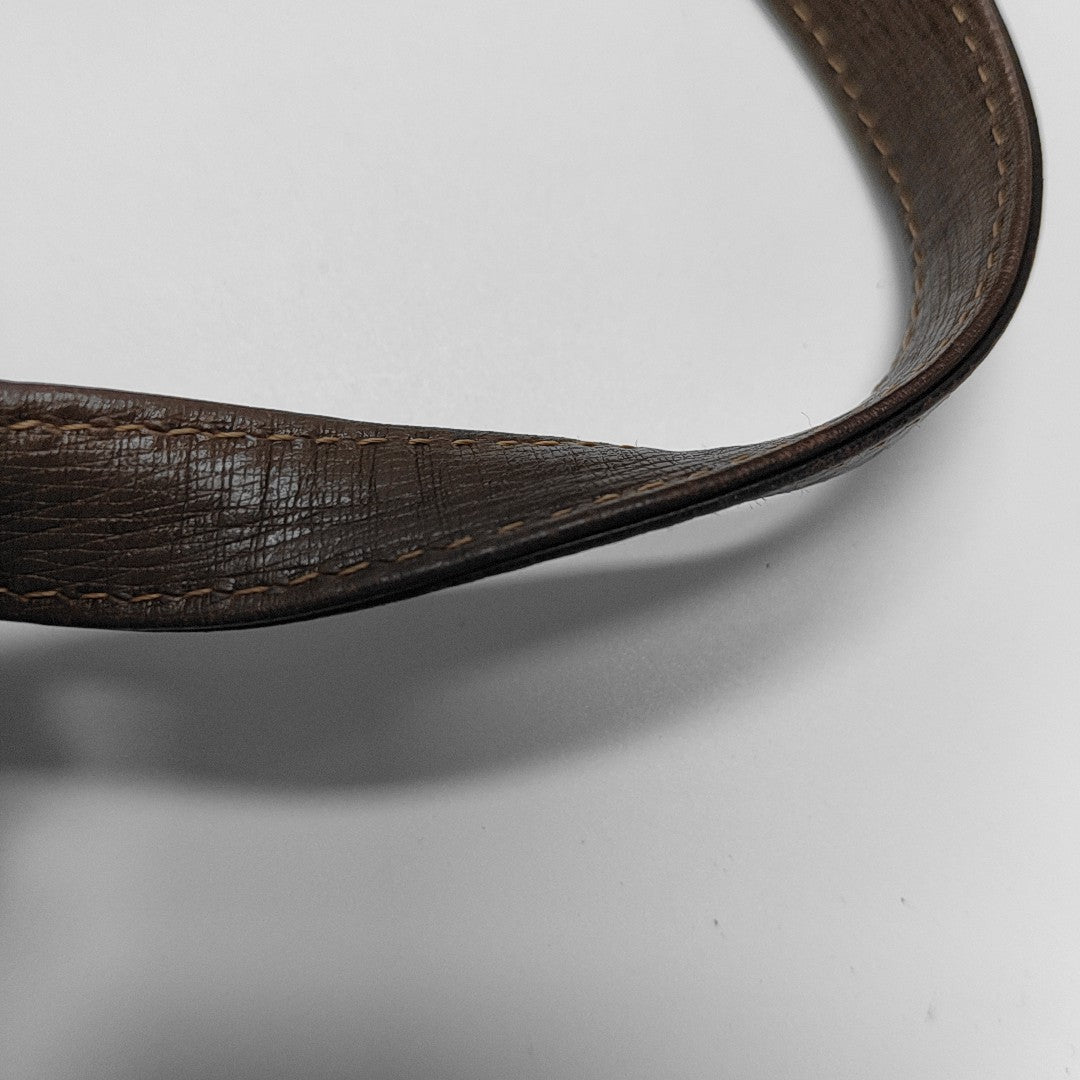 Calfskin Top Handle Bag Brown