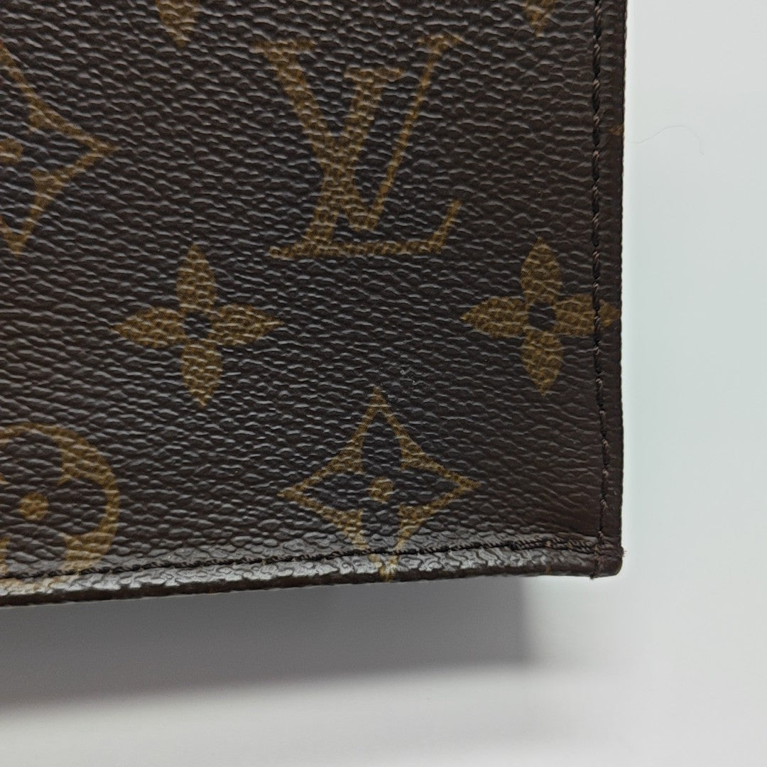 SAC PLAT Mini Monogram Coated Canvas Brown