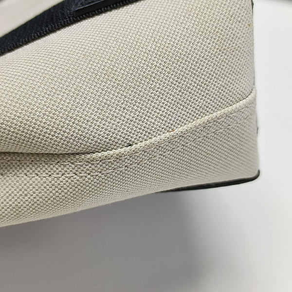 Navy Mini Canvas White