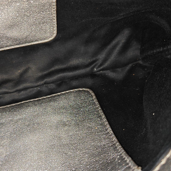 Quilted Lambskin Shoulder Bag Silver