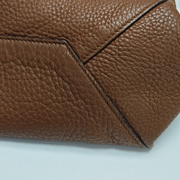 Calfskin Shoulder Bag Brown