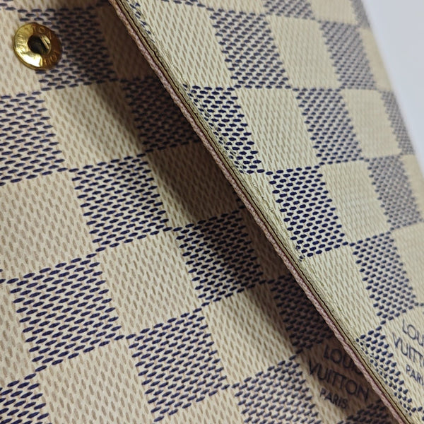 FÉLICIE Damier Azur Coated Canvas White