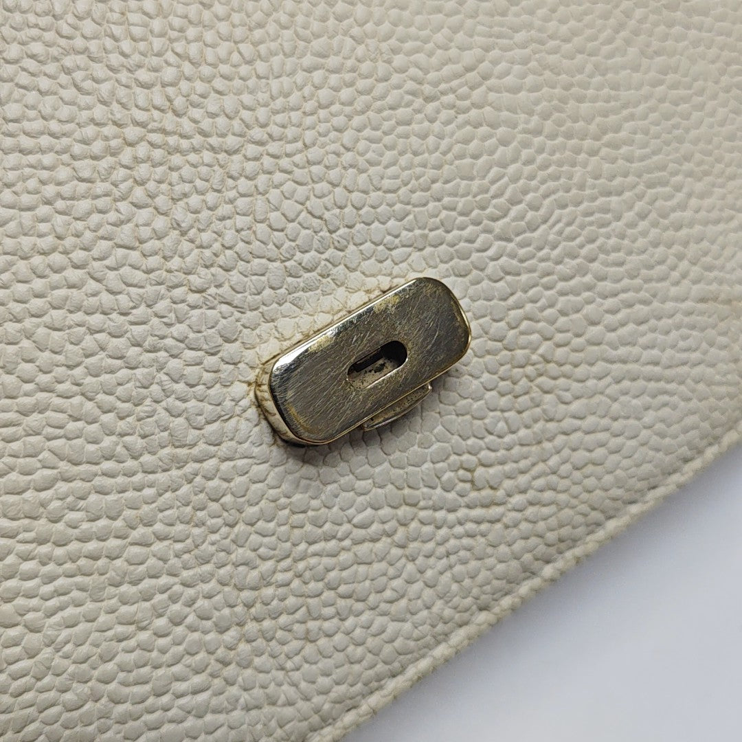 WOC Quilted Calfskin White