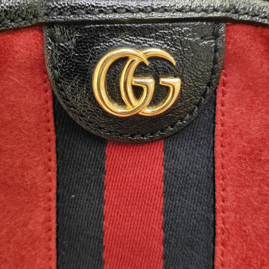 Ophidia Small Suede Red