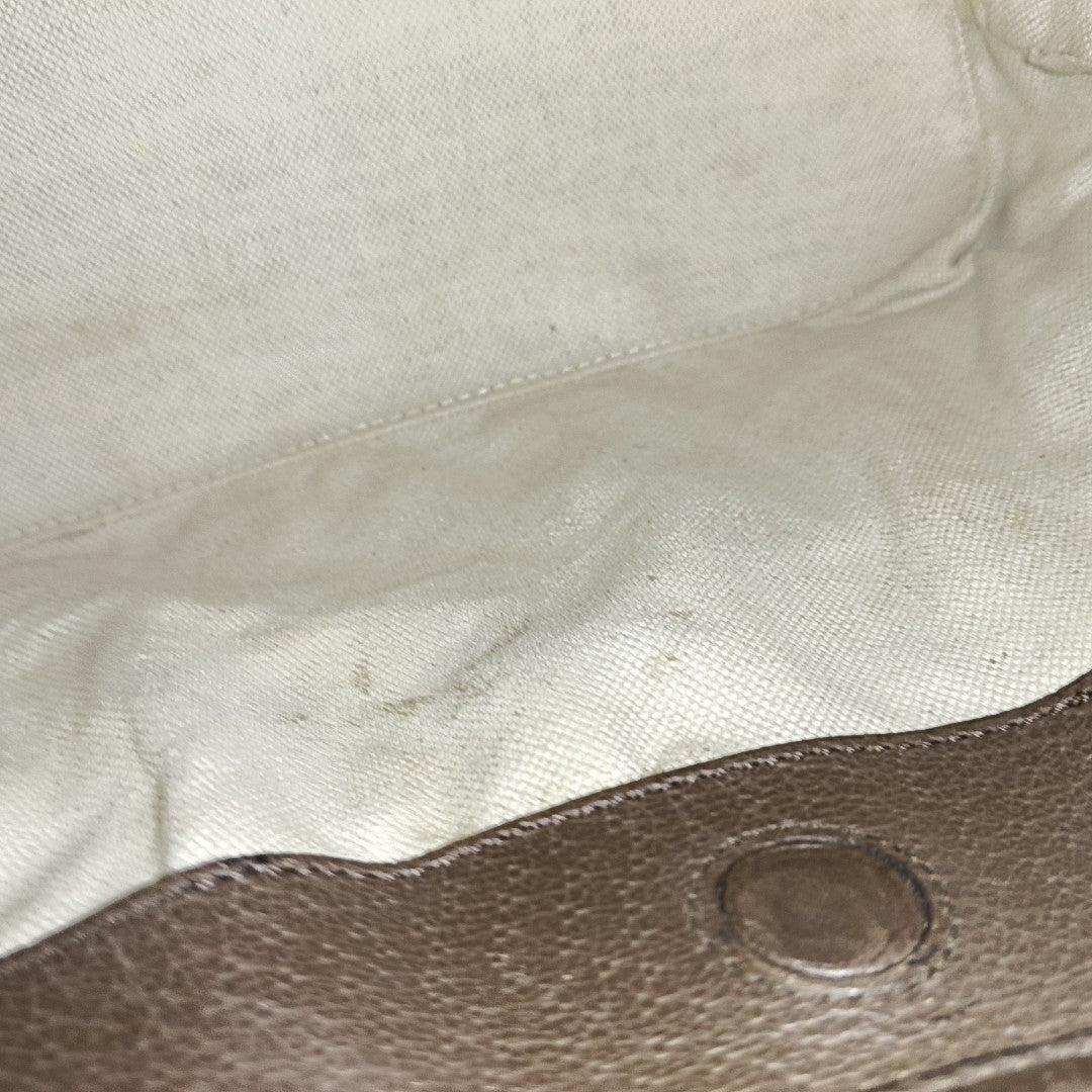 Ophidia Large Monogram Coated Canvas Beige