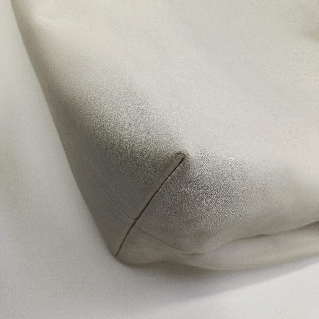 Calfskin Shoulder Bag White