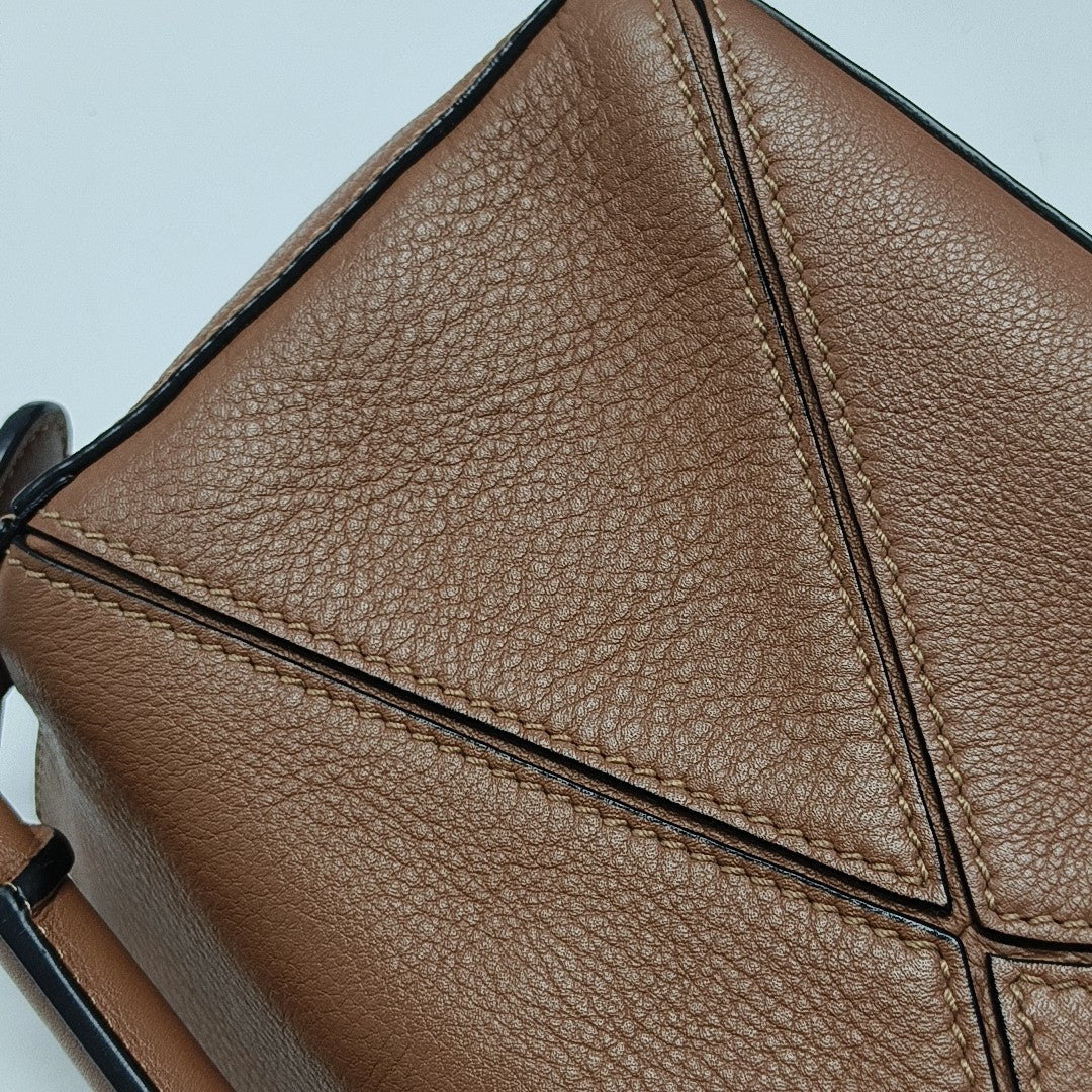 Puzzle Mini Calfskin Brown