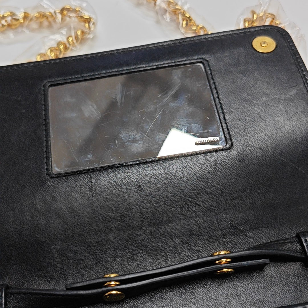 Matelassé Quilted Lambskin Black