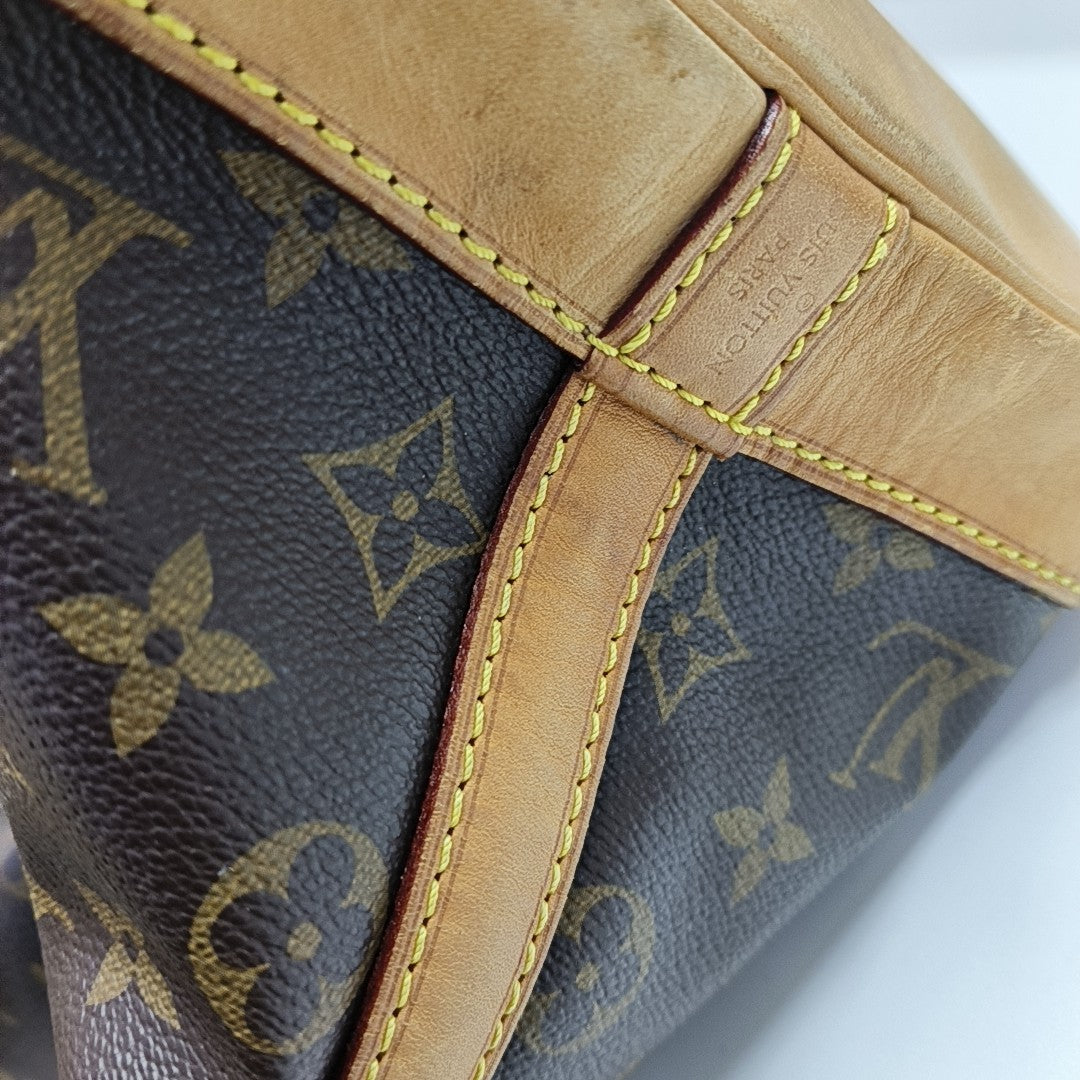 NOÉ MM Monogram Coated Canvas Brown