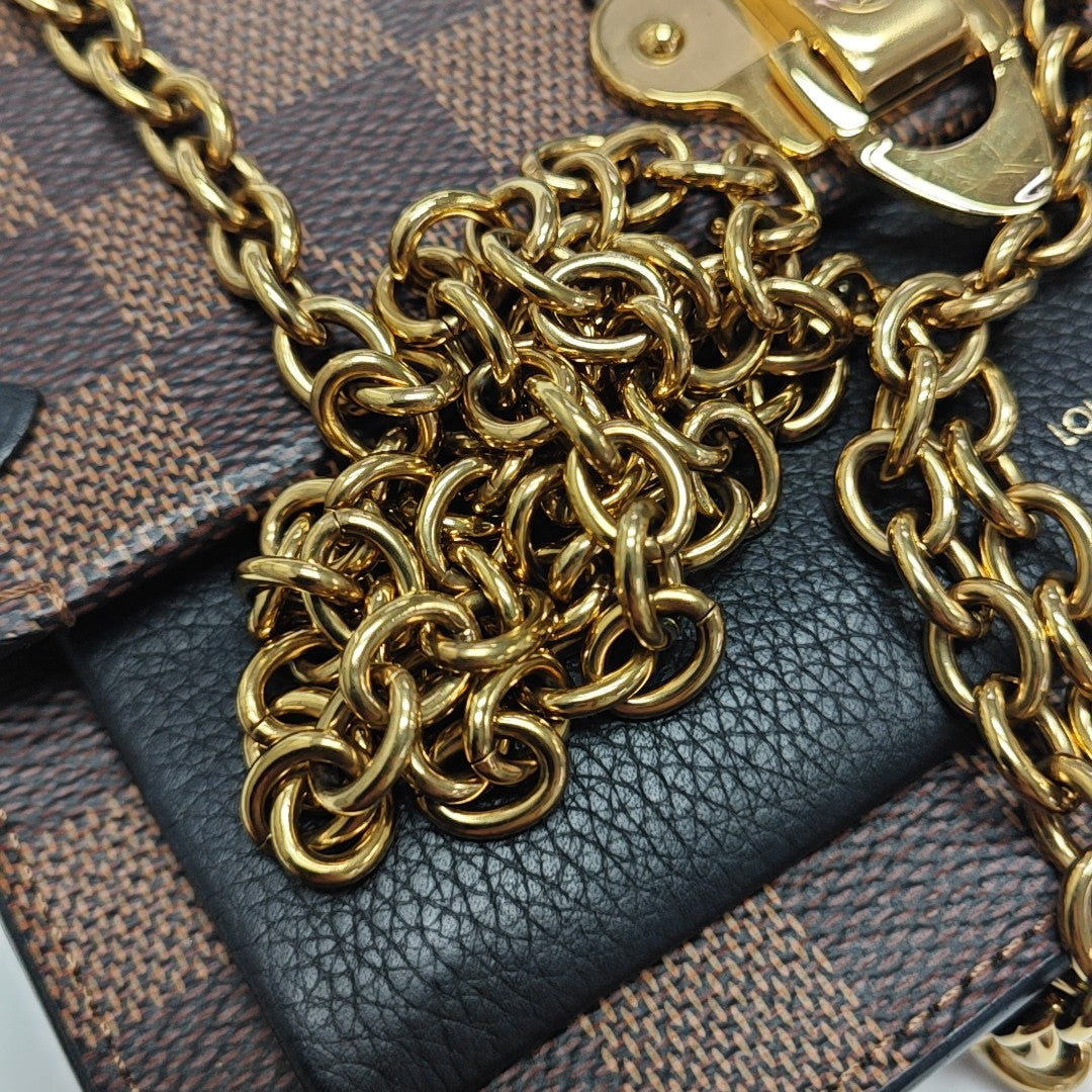 VAVIN Damier Ebene Coated Canvas Brown