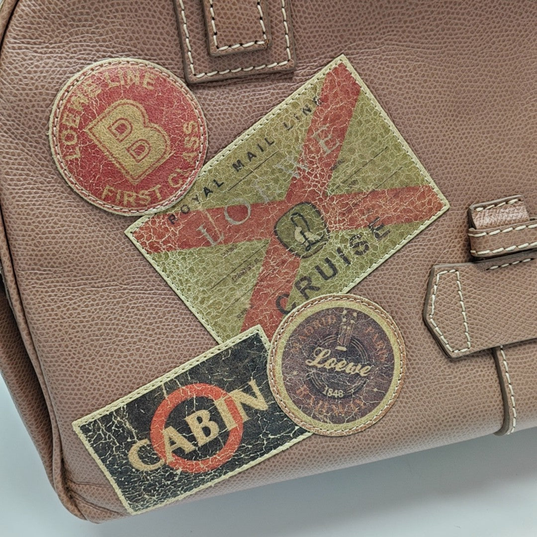 Calfskin Top Handle Bag Beige