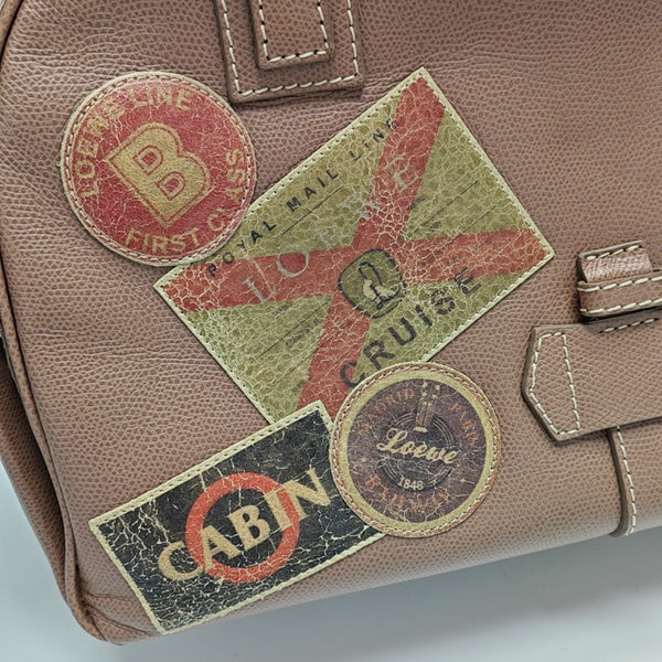 Calfskin Top Handle Bag Beige