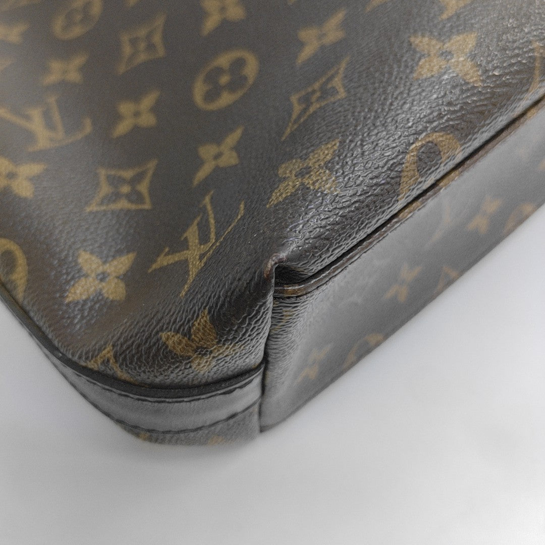 KITAN Monogram Coated Canvas Brown