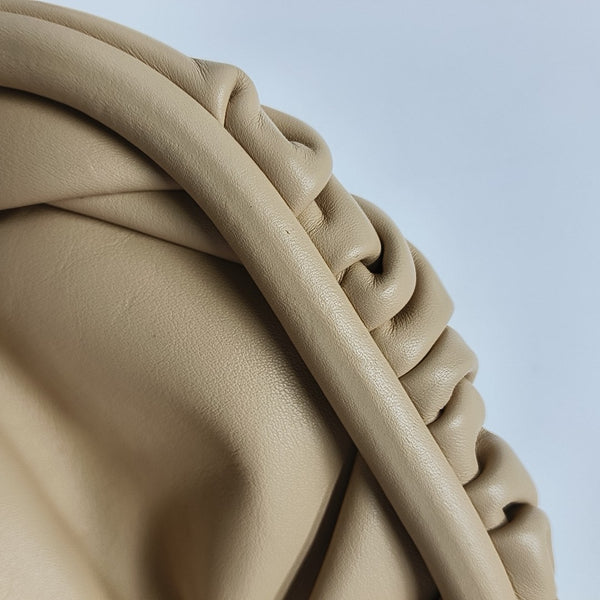 Calfskin Shoulder Bag Beige