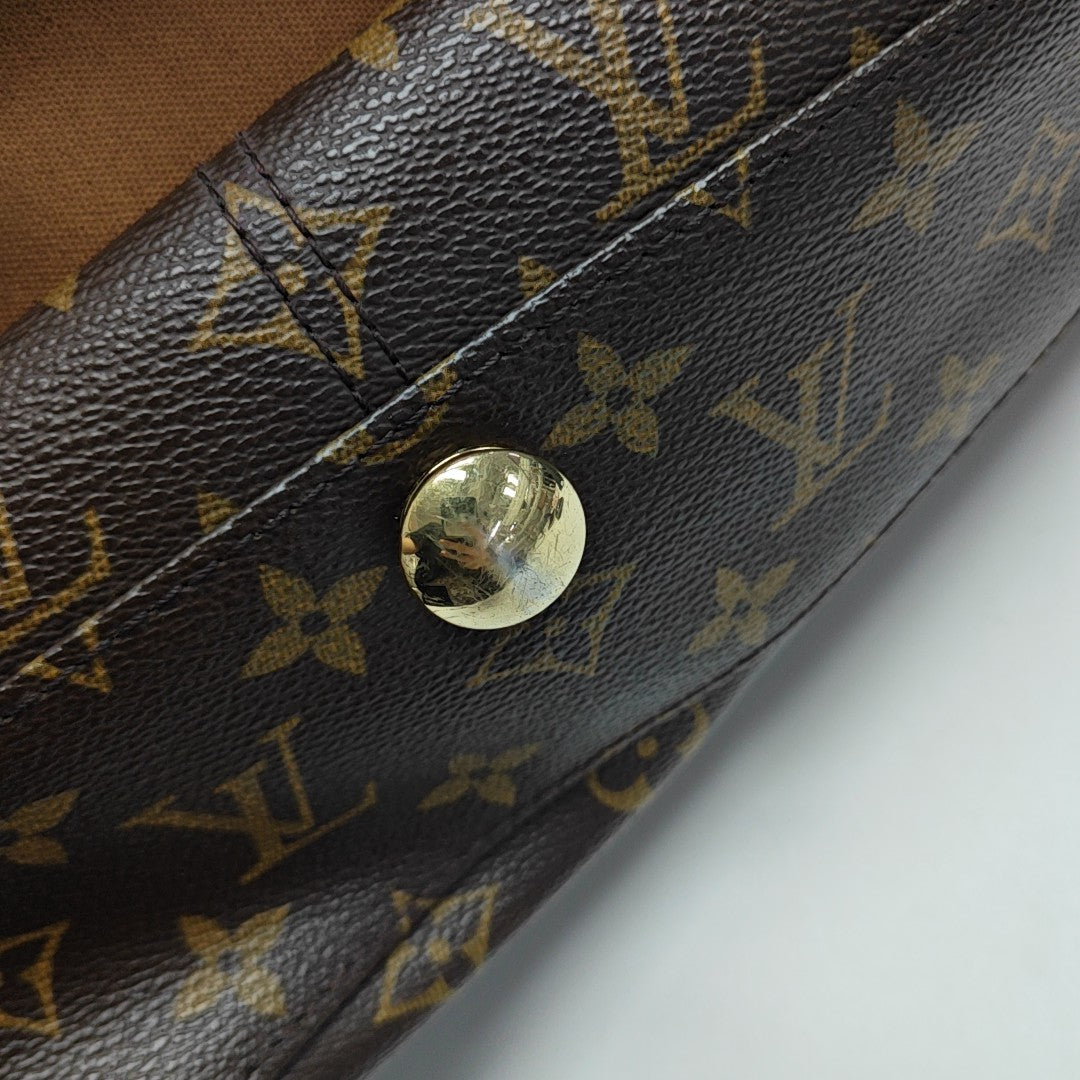 VALMY Monogram Coated Canvas Brown