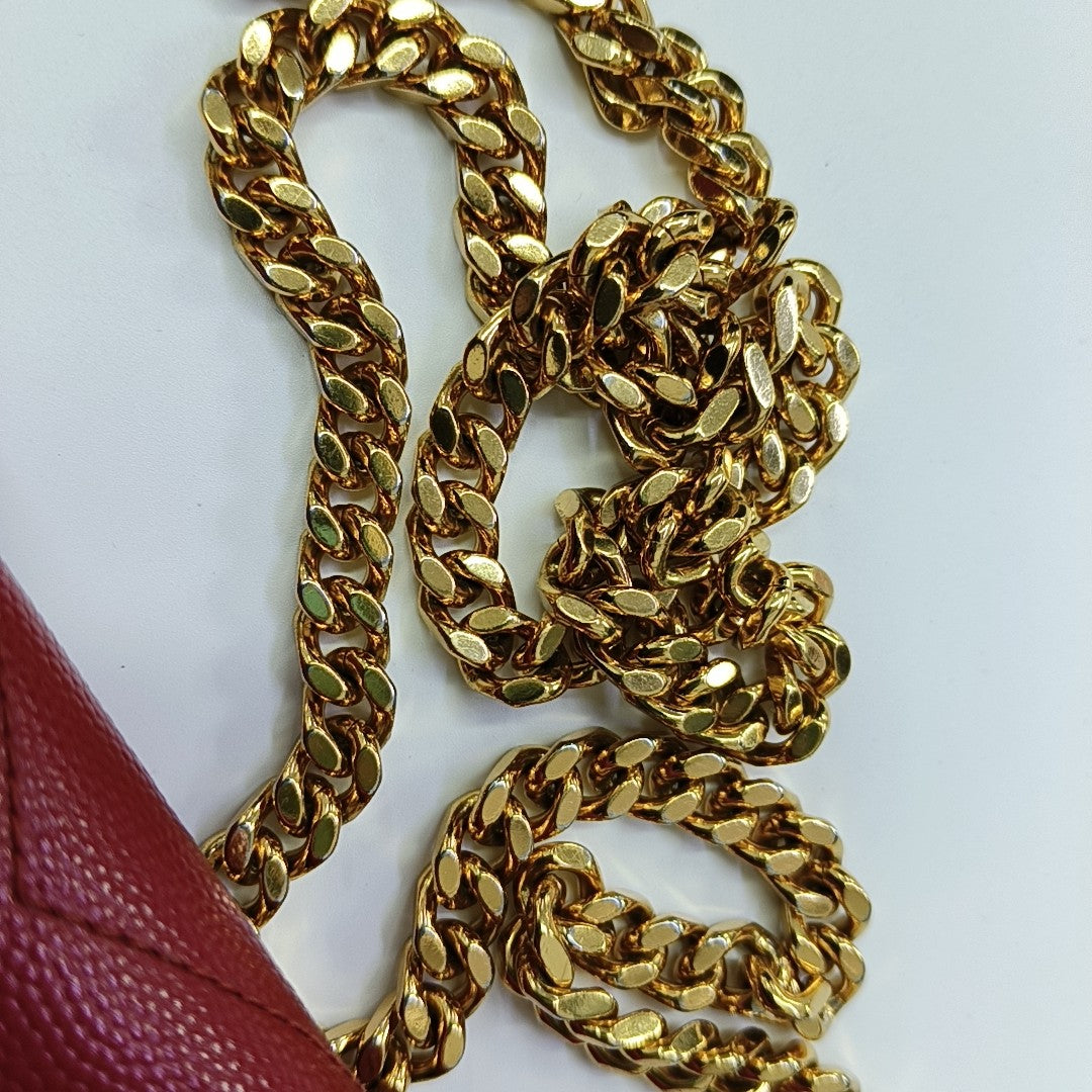 MONOGRAM Medium Quilted Calfskin Red