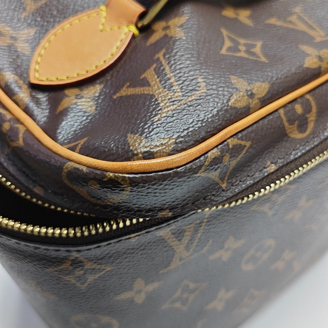 NICE BB Monogram Coated Canvas Brown