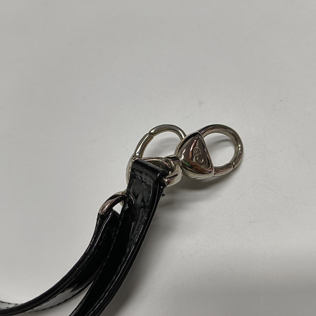 Lady Dior Large Cannage Patent Leather Black