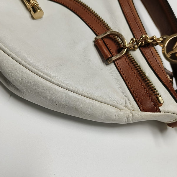 Calfskin Top Handle Bag White
