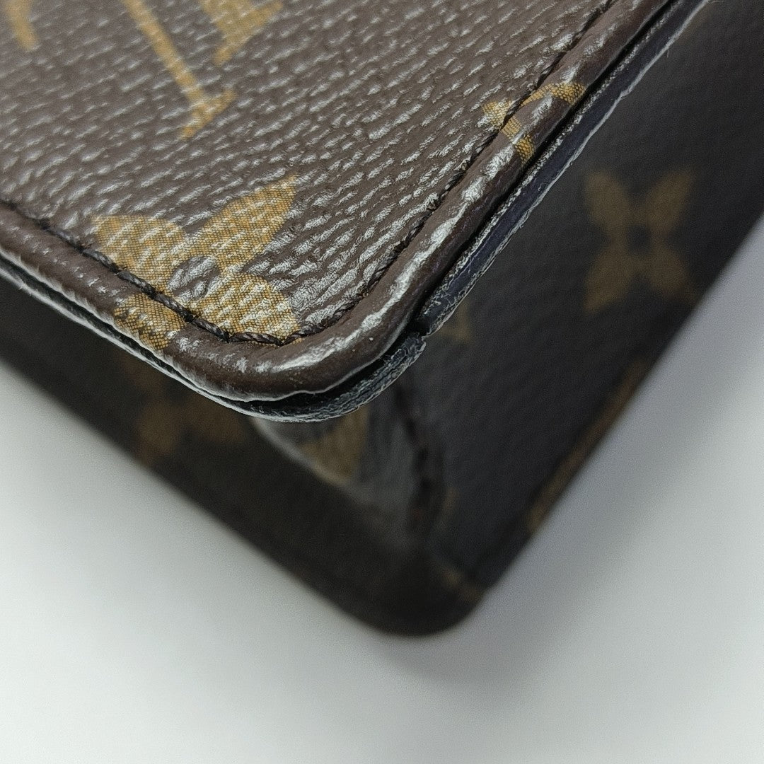Lily Monogram Coated Canvas Brown