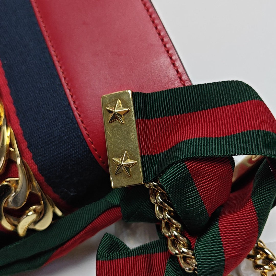 Sylvie Mini Calfskin Red