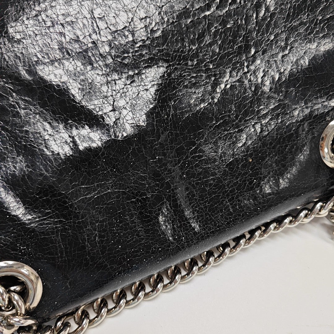 Calfskin Shoulder Bag Black
