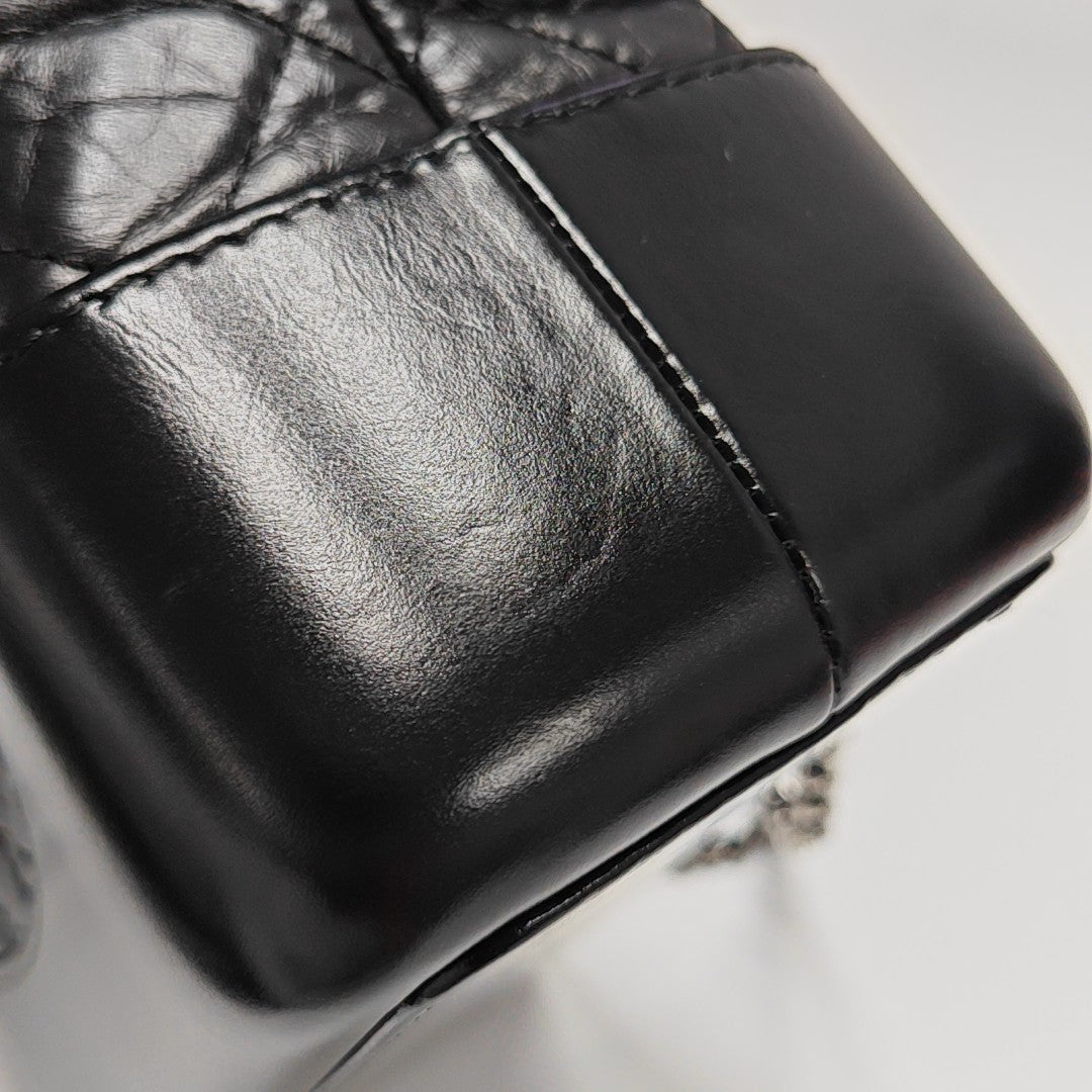 GABRIELLE Small Quilted Calfskin Black