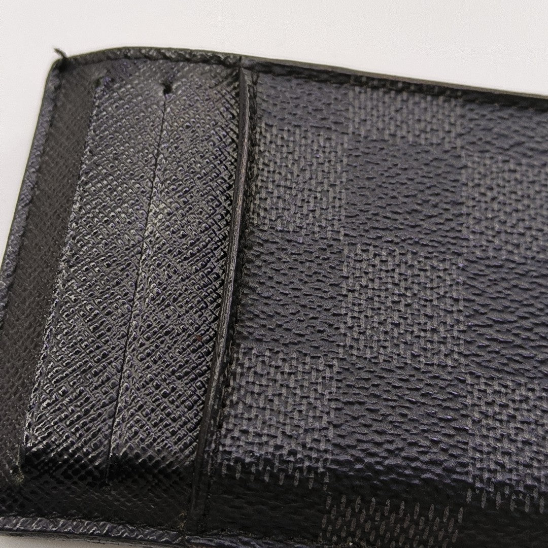 Néo Damier Graphite Coated Canvas Black Card Holder