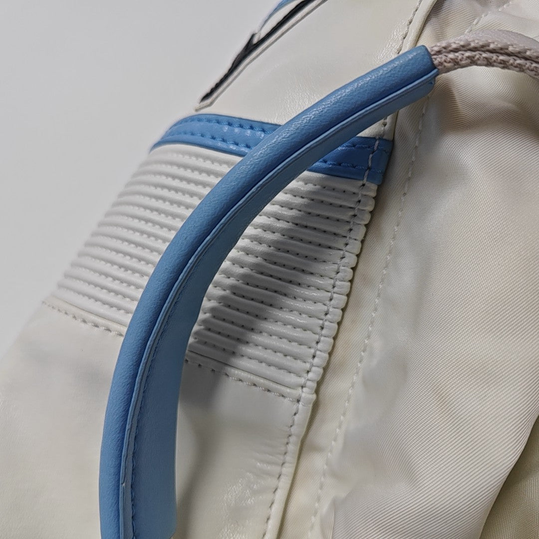 Leather Backpack White