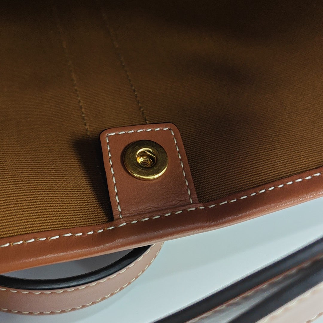 TRIOMPHE CANVAS Medium Coated Canvas Brown