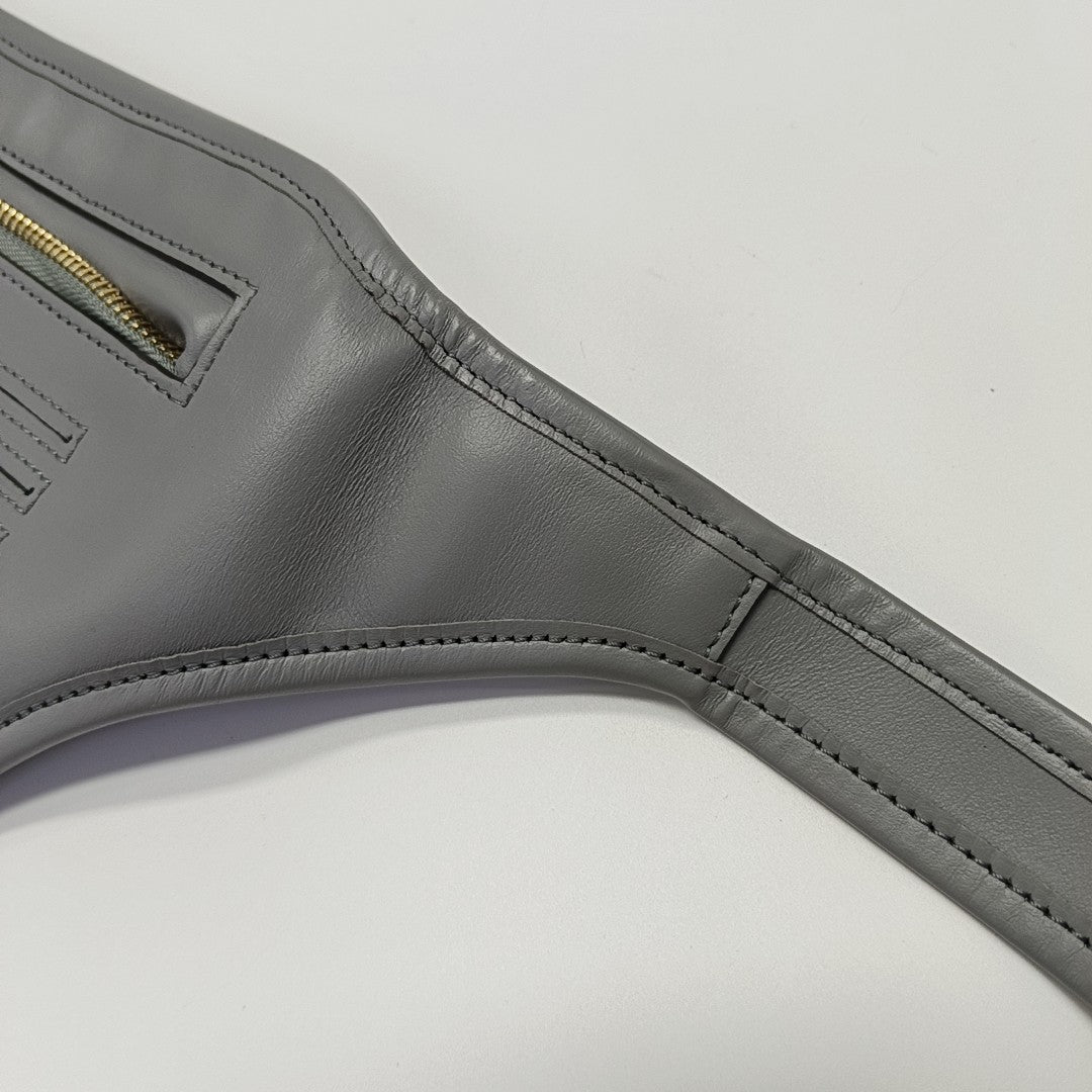 Calfskin Belt Bag Gray