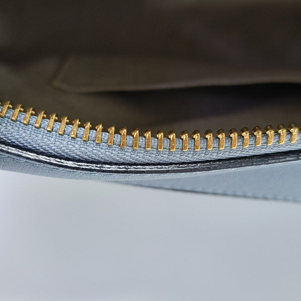 Puzzle Medium Calfskin Blue