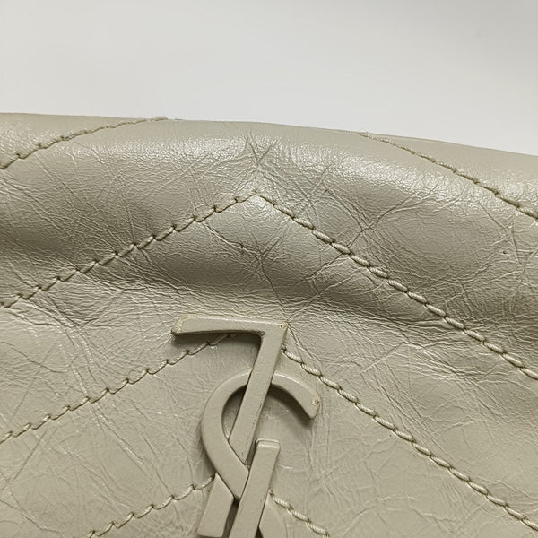NIKI Medium Chevron Calfskin Beige