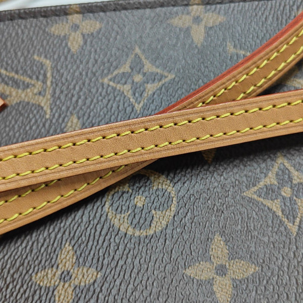 SAC PLAT Mini Monogram Coated Canvas Brown