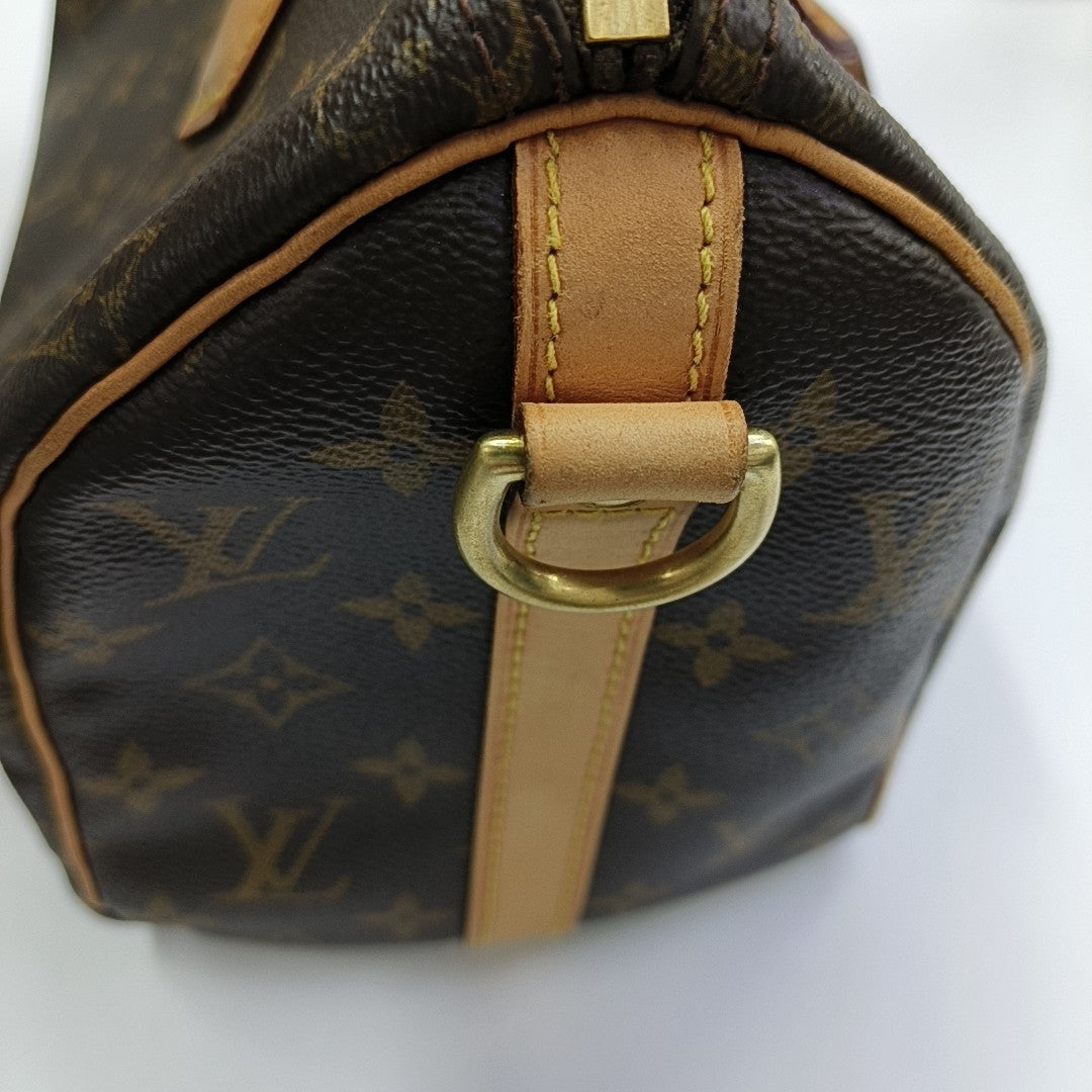 SPEEDY 25 Monogram Coated Canvas Brown