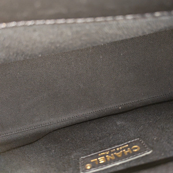 Quilted Calfskin Shoulder Bag Black