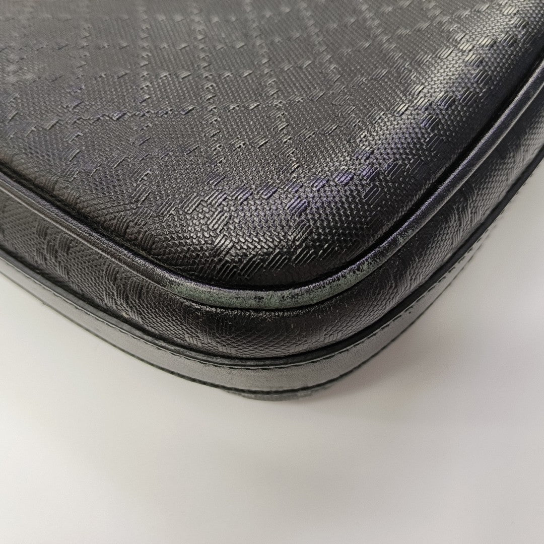 Calfskin Top Handle Bag Black