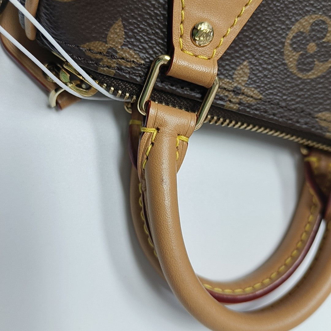 SPEEDY Nano Monogram Coated Canvas Brown
