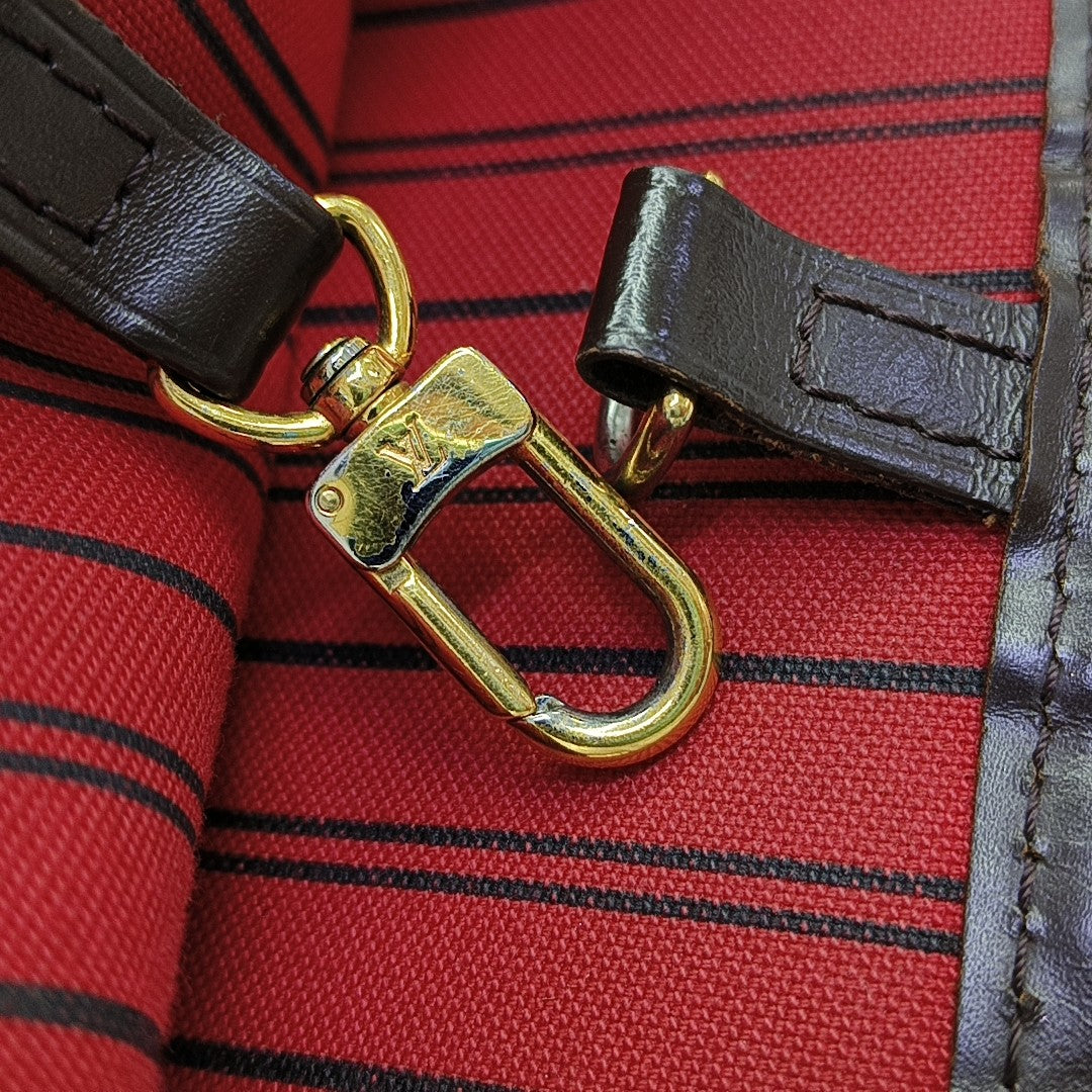 NEVERFULL MM Damier Ebene Coated Canvas Brown