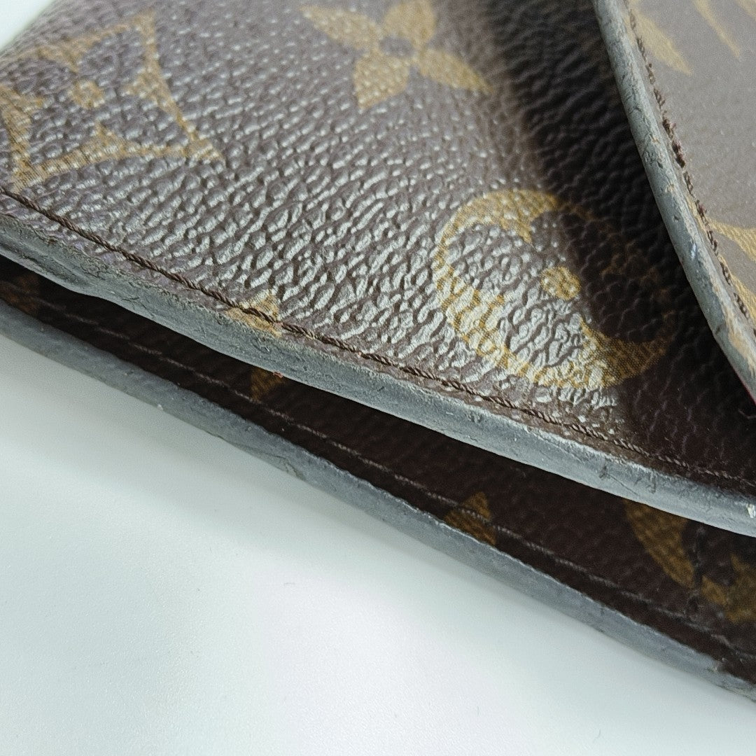 JOSÉPHINE Monogram Coated Canvas Brown Wallet