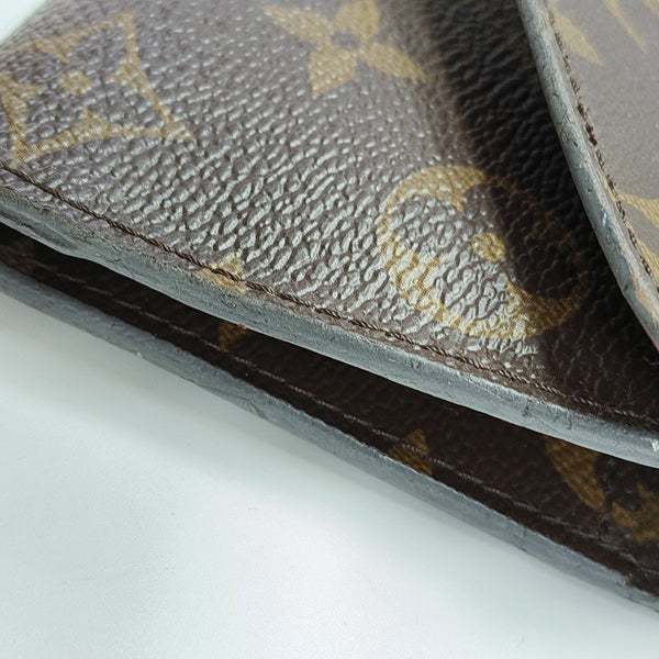 JOSÉPHINE Monogram Coated Canvas Brown Wallet