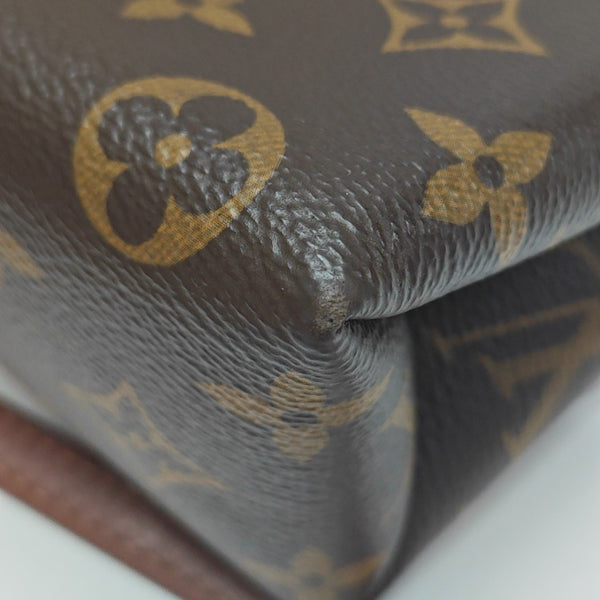 LOCKY BB Monogram Coated Canvas Brown