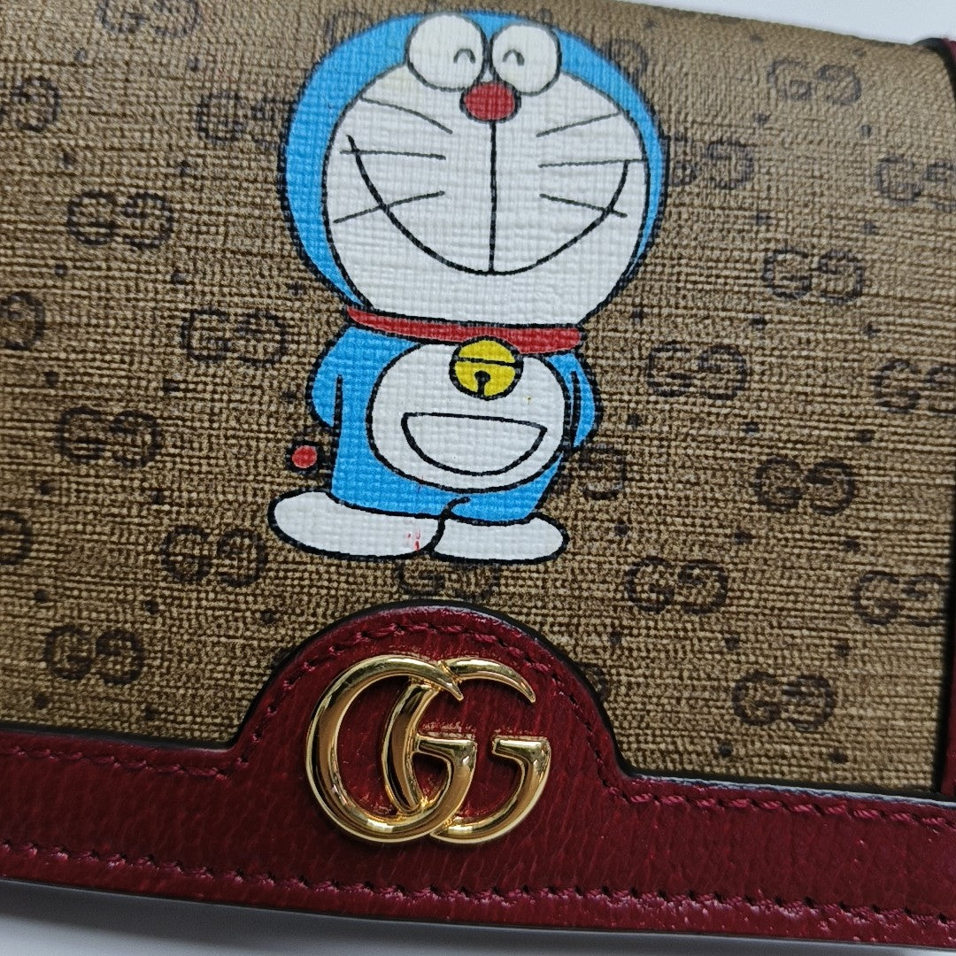 Doraemon X Gucci Coated Canvas Multicolor Wallet