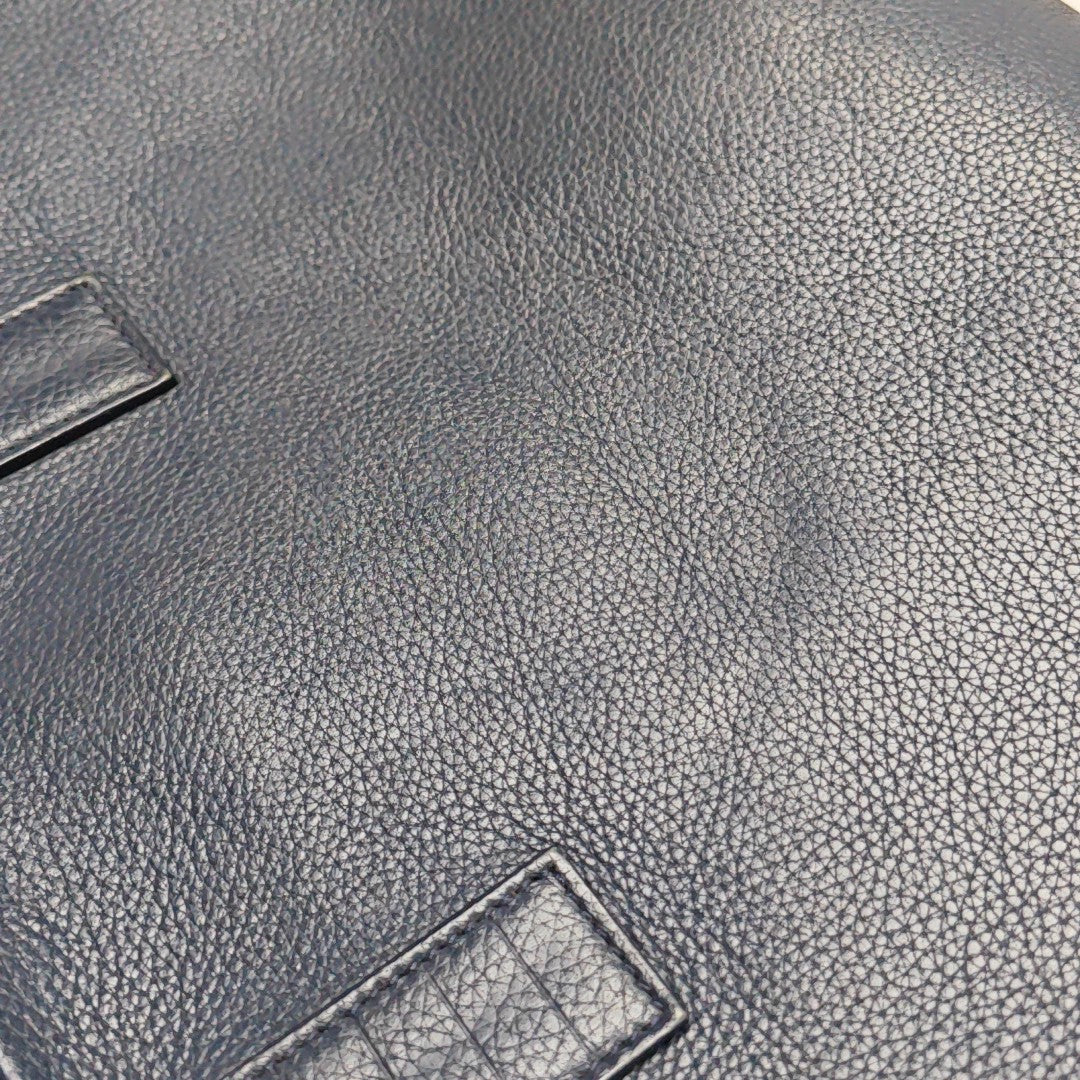 Calfskin Shoulder Bag Blue