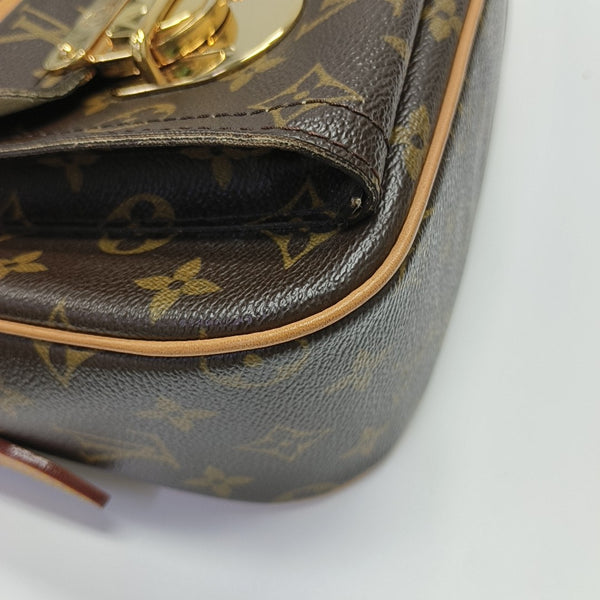 HUDSON GM Monogram Coated Canvas Brown